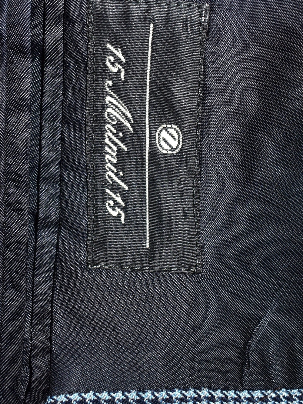 Ermenegildo Zegna 15 Milmil 15 Neiman Marcus Blazer Jacket Blue Houndstooth 44R - Picture 6 of 8